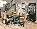 Home Elegance 1376-92-7 Notting Hill 7 Piece Dining Room Set Ebony Finish Free Shipping