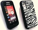 EMARTBUY SAMSUNG S5230 TOCCO LITE SILICON CASE/COVER/SKIN ZEBRA PATTERN + SCREEN PROTECTOR