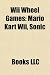 Wii Wheel Games: Mario Kart Wii, Sonic bei amazon kaufen