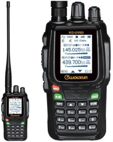 2 Pack Wouxun KG-UV8D + Programming Cable Dual-Band 134-174/400-480 MHz 999CH Repeat Two-way Radio Walkie Talkie