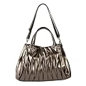 Angie & Lola Pleated Hobo - Pewter