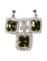 Sterling Silver Sets With Cubic Zirconia