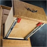 Rockler 15'' TopSlide Series cc44 Full-Extension Comfort Close Undermount Slides, 75 lb.