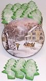 Gourmet Food : Scott's Cakes 1 lb. Christmas Tree Cookies in a Homestead Tin