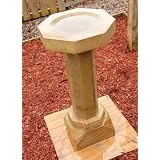 Garden Bird Bath Feeder - Lancashire Natural Sandstone Stone Birdbath