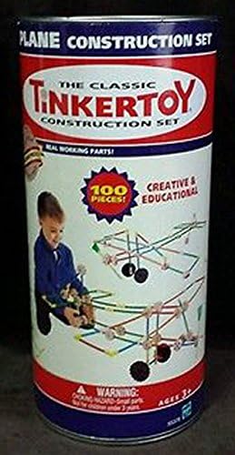 Classic Tinkertoy Plane Construction Set 100 Pieces