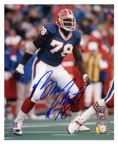 Mounted Memories Buffalo Bills Bruce Smith Signed 8X10 Photo