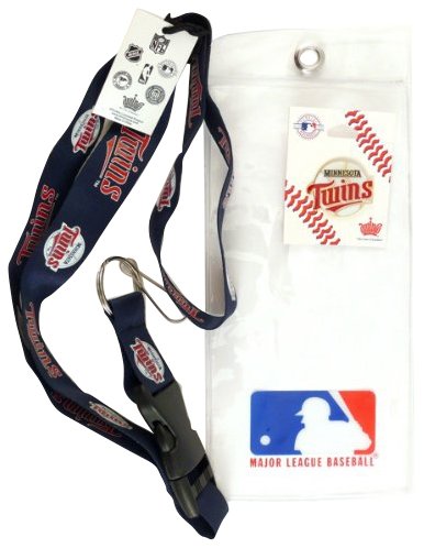 Minnesota Twins Lanyard with Ticket Holder and Logo Pin