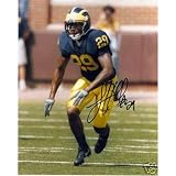 Leon Hall Autographed Michigan Wolverines (Blue Jersey) 8x10 Photo