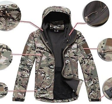 Digital ACU? Softshell Jacket Camouflage Shark Skin Soft Shell Waterproof Hunting Jacket , camouflage , xs