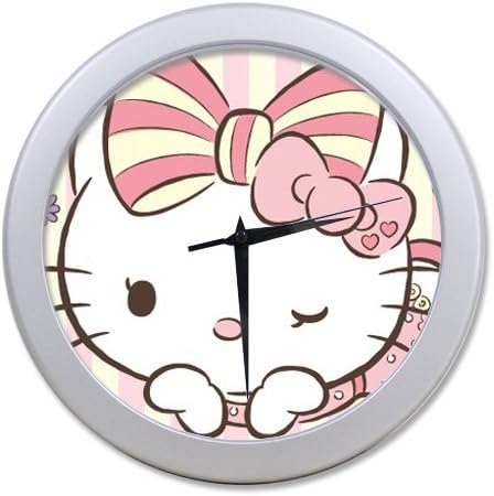 Supreme Dance ! Personalized Custom Hello Kitty 9.65" elegant wall clock for Home Decoration And Unique Gift Fashion Style The best you need!