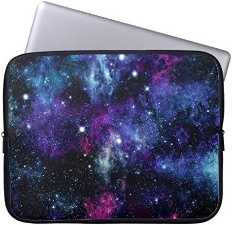 GreenHousef Galaxy Stars Starry Fancy Trendy Waterproof Neoprene Laptop Computer Sleeves 10"