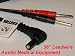 TENS Replacement Cords Right Angle Female Socket .08" Red and Black Pins - 36" by AME