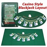 Trademark Poker Felt Blackjack Table Layout - 36x72"