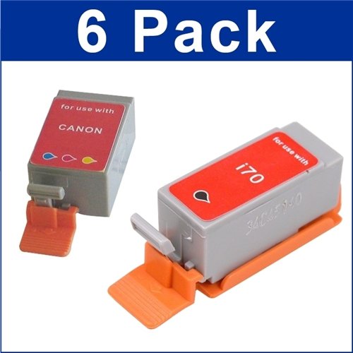 6 PK COMPATIBLE BCI-15 BCI-16 BLACK+COLOR INK FOR CANON PIXMA IP90