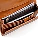 Jack&Chris Women's Genuine Leather Organizer Wallet Card Case Purse, WBXH053 (Brown)