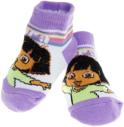 Dora The Explorer - Baby-Girls Striped Baby Socks - 3-6 Months Multi