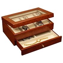 Peyton Wooden Watch Box - 11.6W x 4.75H in. Peyton Wooden Watch Box - 11.6W x 4.75H in.