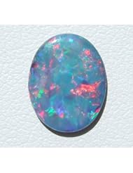 O&G Australia Natural Brilliant Opal Doublet Gemstone, 9x11mm (1.57cttw)