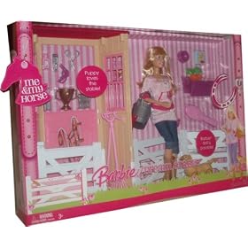Barbie dream stable with puppy and lots of accessories by 