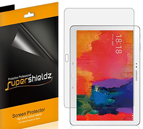 [3-Pack] SUPERSHIELDZ- High Definition Clear Screen Protector For Samsung Galaxy Tab Pro 10.1 inch + Lifetime Replacements Warranty [3-PACK] - Retail Packaging