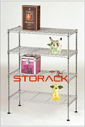 Storack 4 Tier Shelving, Chrome