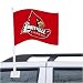 Louisville Cardinals Red Car Flag