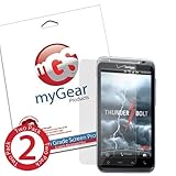 myGear Products CLEAR LifeGuard Screen Protectors for HTC ThunderBolt (2 Pa ....