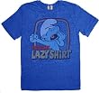 Junk Food Smurfs Lazy Yawning Liberty Blue T-shirt Tee