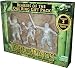 ToyBiz Year 2004 The Lord of the Rings Movie Series The Fellowship of the Ring Gift Pack - Bearers of the One Ring with 3 Translucent 4-1/2 Tall Action Figure (Prologue Bilbo with Sting-Slashing Action, Gollum and Twilight Frodo with Sword Slashin Action)_s-1