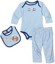 Babyworks Baby-Boys Newborn Sports Creeper Bib And Pant Set