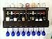 Great Lakes Reclaimed Wall Mounted, Wine Rack Espresso/Dark Walnut, Rustic, Primitive