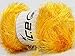 Large 100 Gram Skein Yellow Gold Eyelash Glitz Ice Sparkly Eyelash Yarn