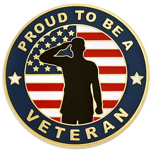 Made In America Pround to be a Veteran Pin