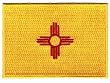 New Mexico State Flag Embroidered Patch Iron-On NM Emblem