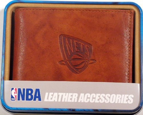 New Jersey Nets NBA Embossed Leather Billfold Wallet