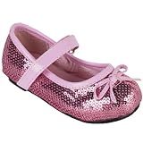 China Doll Girl's (Toddler/Little Kid) Mary Jane Sequin Flats