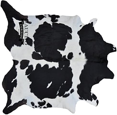 Traditional Black &amp; White Cowhide - High Quality &amp; Extra Large Gaucho Cowhide