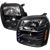 07-10 GMC YUKON DENALI DUAL HALO LED BLACK PROJECTOR HEAD LIGHTS by Spec-D Tuning