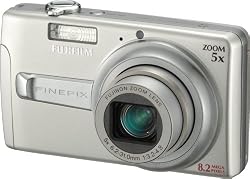 Fujifilm Finepix J50 8.2MP Digital Camera with 5x Optical Zoom (Brushed Silver)