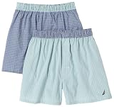 Nautica Men's Bay Gingham 2-Pack Boxed Boxer Gift Set