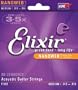 Elixir Strings Acoustic Guitar Strings, 6-String, Medium NANOWEB Coating