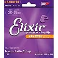 Elixir 80/20 Bronze Acoustic Sets Ultra-Thin Nanoweb Coating - Medium (0.013 - 0.056)