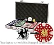 Custom Poker chip Set: Your logo or artwork stamped on the chips. 300 11.5 gram chip w/case & more.
