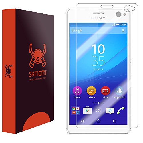 Sony Xperia C4 Screen Protector, Skinomi® TechSkin Full Coverage Screen Protector for Sony Xperia C4 Clear HD Anti-Bubble Film - with Lifetime Warranty