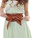 Nanxson Womens Bowknot Leather Wide Waist Band Self Tie Obi Cinch Belt PDW0009