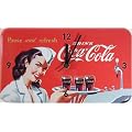 Wanduhr COCA COLA Pause and refresh Kellnerin