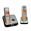 AT&T EL52200 DECT 6.0 Cordless Phone, Silver/Black, 2 Handsets