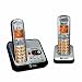 AT&T EL52200 DECT 6.0 Cordless Phone, Silver/Black, 2 Handsets