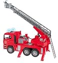 Bruder 02771 MAN Fire Engine with Slewing Ladder, Water Pump, Light & Sound